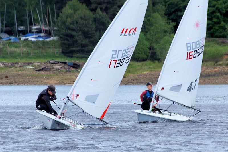 Derbyshire Youth Sailing at Glossop photo copyright Darren Clarke taken at Glossop Sailing Club and featuring the ILCA 4 class