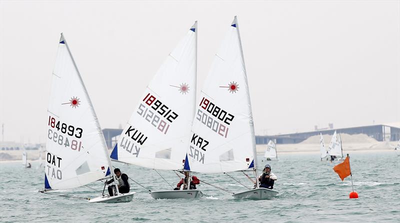 Qatar Sail the Gulf 2016 day 2 photo copyright Jayaram Korambil taken at Qatar Sailing & Rowing Federation and featuring the ILCA 6 class