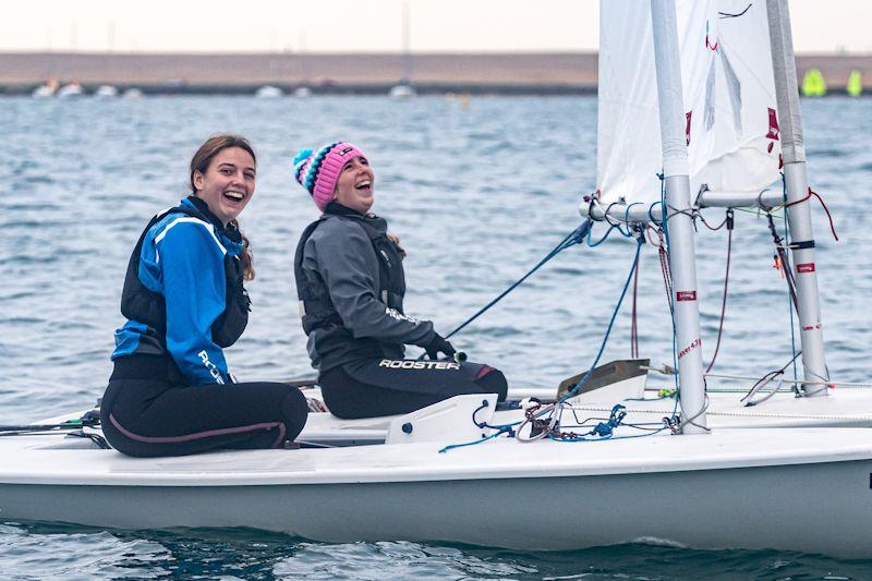 Happy sailors in the UKLA Noble Marine ILCA Autumn Qualifier photo copyright Georgie Altham / www.facebook.com/galthamphotography taken at Weymouth & Portland Sailing Academy and featuring the ILCA 6 class