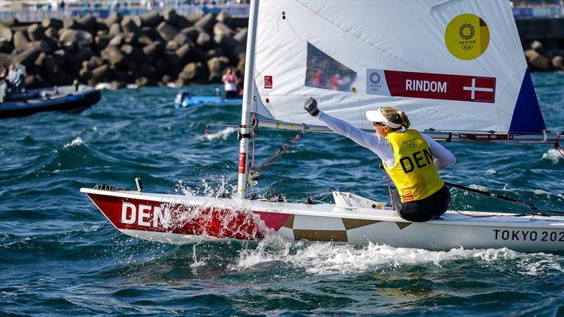 Anne-Marie Rindom (DEN) winner Womens Laser - Tokyo2020 - Day 8- August 1, - Enoshima, Japan photo copyright Richard Gladwell / Sail-World.com / nz taken at  and featuring the ILCA 6 class