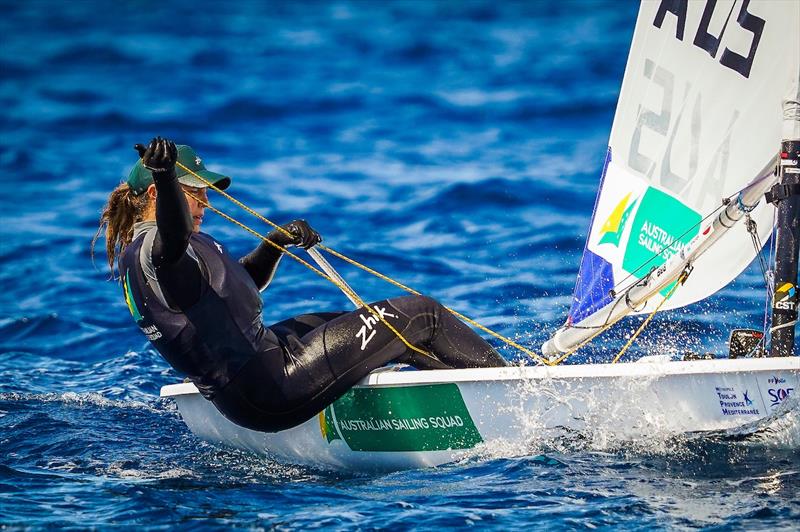 Casey Imeneo is up in second place overall - 2023 Hyeres Regatta - photo © Sailing Energy