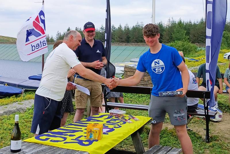Winners collecting prizes - North ILCA UK circuit event at Pennine SC - photo © Helen Dengate
