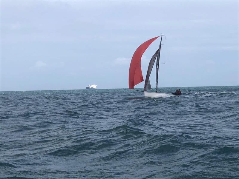 Happy crew of Porco Rosso on The Solent today - 2019 SB20 Class UK National Championships photo copyright Ron Breary taken at Sea View Yacht Club and featuring the SB20 class