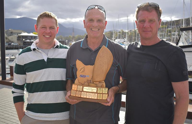 L to R Cole Dabner, Nick Rogers and Simon Burrows, SB20 Tasmanian Champions - Banjo's Shoreline Crown Series Bellerive Regatta photo copyright Jane Austin taken at Bellerive Yacht Club and featuring the SB20 class