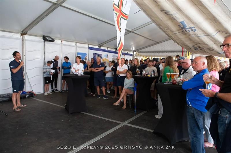 SB20 Europeans 2025 in Ostend, Belgium Prize Giving - photo © Anna Zyk