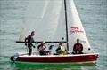 St Ives Sailing Club dinghy Redemption with (l to r) Graeme Sennen (helm), Simon Ashmore, Paul Maskell & Daniel Rouncefield (crew) © Derek Hall