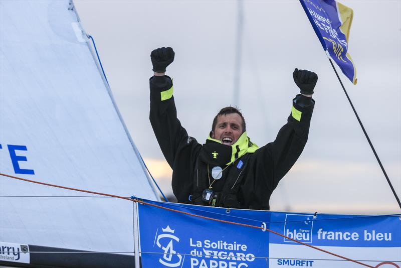 Tom Dolan wins the 1st stage of La Solitaire Du Figaro Paprec in Kinsale! photo copyright Alexis Courcoux taken at  and featuring the Figaro class