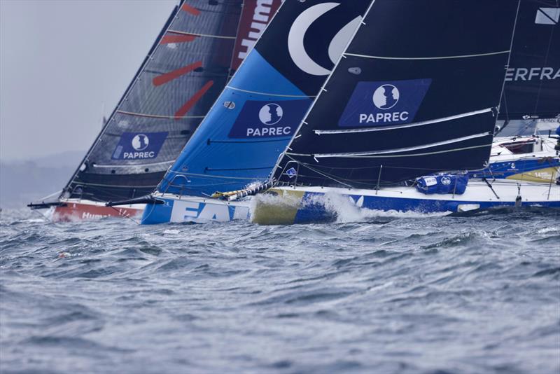 Transat Paprec start - photo © Thomas Deregnieaux / Qaptur
