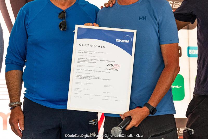 RS21 Italian Class is the first sailing class in the world to achieve ISO 20121 certification photo copyright RS Sailing taken at  and featuring the  class