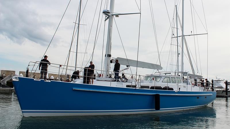 78ft expedition ketch - Lloyd Stevenson Boatbuilders - Launch - September 22, 2022 - Half Moon Bay, Auckland - photo © Robert Daly - Lloyd Stevenson Boatbuilders