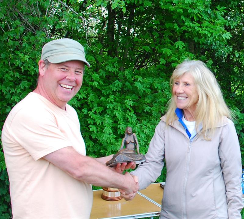 2024 Mermaid Trophy GAMES 4 at Guildford: Rob Vice being presented with the Mermaid Trophy by Celia Greetham - photo © Martin Crysell