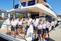 Debbie Leenderts, (5th from left) with the Chapman Yachting crew