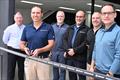 (L-R Nicholas Webb ANZP Senior Director Engines, Aftersales & Marketing, Trevor Henri Senior Field Service Manager, Paul Giddings CFO Mercury Marine, Randy Caruana, Executive VP, Jodie Askew Training Manager, John Buelow, Mercury Marine President)
