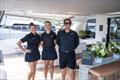 Reverie - Best in Show Class 60' & Over - Chef Christina Merianos, Deck Stewardess Jetske Van Rensburg, and Captain Doyle Van Horn