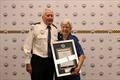 Lake Macquarie Unit Commander Jim Wright ESM and Life Membership recipient Margaret Teal