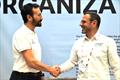 Luca Rizzotti - President of The Foiling Organization [left] and Arnaud Cacquevel - Chef de mission Nautisme et Voiles of Bretagne Sailing Valley