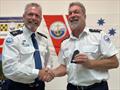 Marine Rescue NSW Northern Zone Commander Darren Hulm and Keith Smith