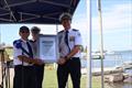 (l-r) Unit Commander Ian Turner - Zone Commander Darren Hulm and Acting Commissioner Darren Schott