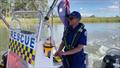 A Marine Rescue Lemon Tree Passage volunteer returns from a successful mission
