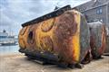 The old post-WW2 Admiralty steel mooring buoys have reached the end of their operational life at Falmouth