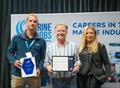(from left): BLA Senior Sales Manager Simon Zacpal, August Race Group -Technical Director Peter Wallbank and BIA President Tracy Souris