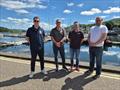 Darren Mair (Senior Port Manager / Harbour Master) of THA, Ali Graham (Framework Manager) and Mark Montgomery (Senior Site Engineer) both of Charles Brand, and Donald Brunner (Principal Civil Engineer) of Mott MacDonald