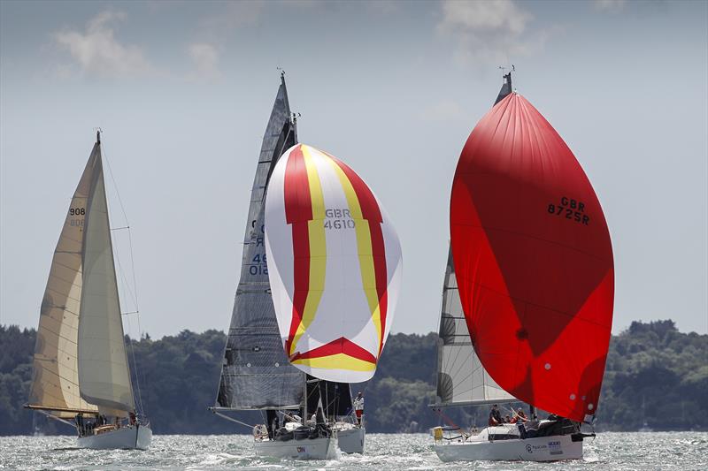 Will Prest racing his Jeanneau SunFast 3200 in 2019's Lutine Lineslip Regatta photo copyright Paul Wyeth / www.pwpictures.com taken at  and featuring the Marine Industry class