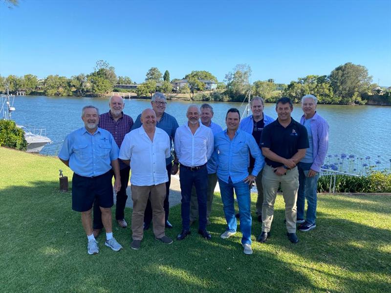 AIMEX Board of Directors 2021 (l-r) Alan Steber, Sean Griffin, Carl Amor, Stephen Vincent, Jeremy Spear, Richard Chapman, Brad Marsden, Steve Fisher, David Good, Barry Jenkins photo copyright AIMEX taken at  and featuring the Marine Industry class
