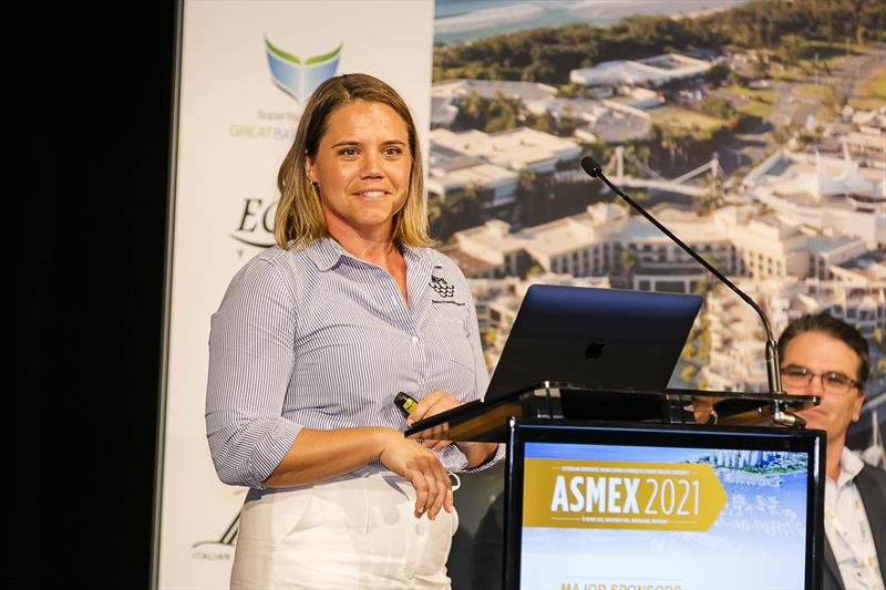 2021 ASMEX Conference: Jessica Gatt photo copyright Sheree Burke taken at  and featuring the Marine Industry class