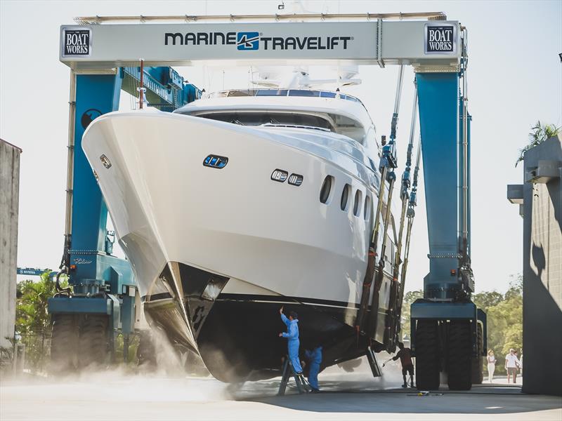 The Boat Works Superyacht Yard 300t travel lift  - photo © The Boat Works