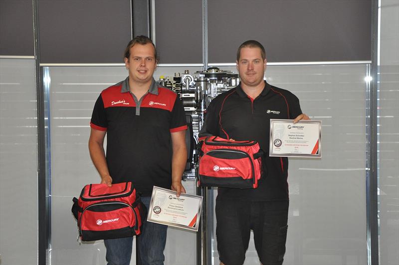 Mercury Technicians Frazer Donehue (Donehue's Leisure) and Stephan Schmitter (Nautical Marine). - photo © Mercury Marine