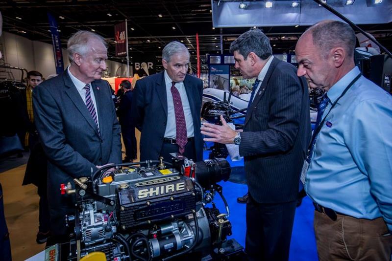 Lord Henley meets with Robert Muir at Barrus London Boat Show photo copyright British Marine taken at  and featuring the Marine Industry class