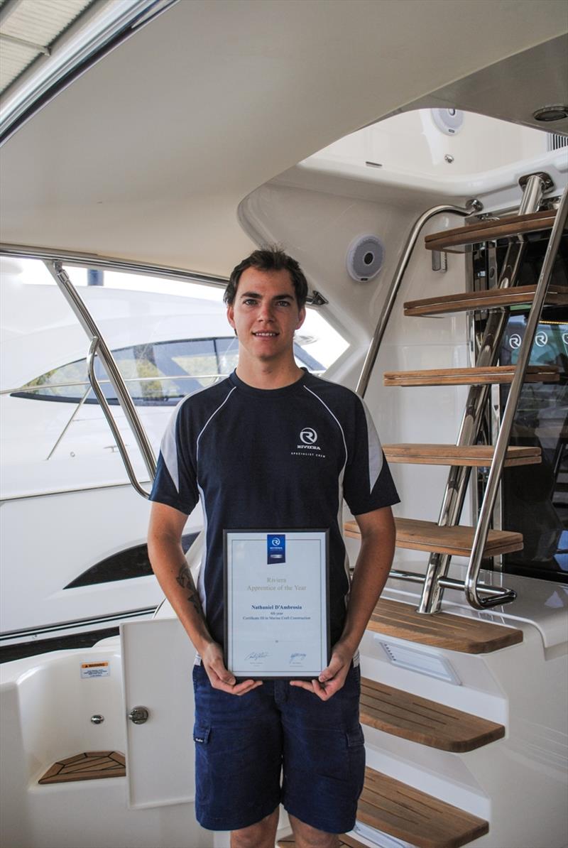 Fourth year apprentice winner Nathaniel D'Ambrosio is now a qualified boat builder. He was unable to attend the award presentation photo copyright Erik Williamson Photography taken at  and featuring the Marine Industry class