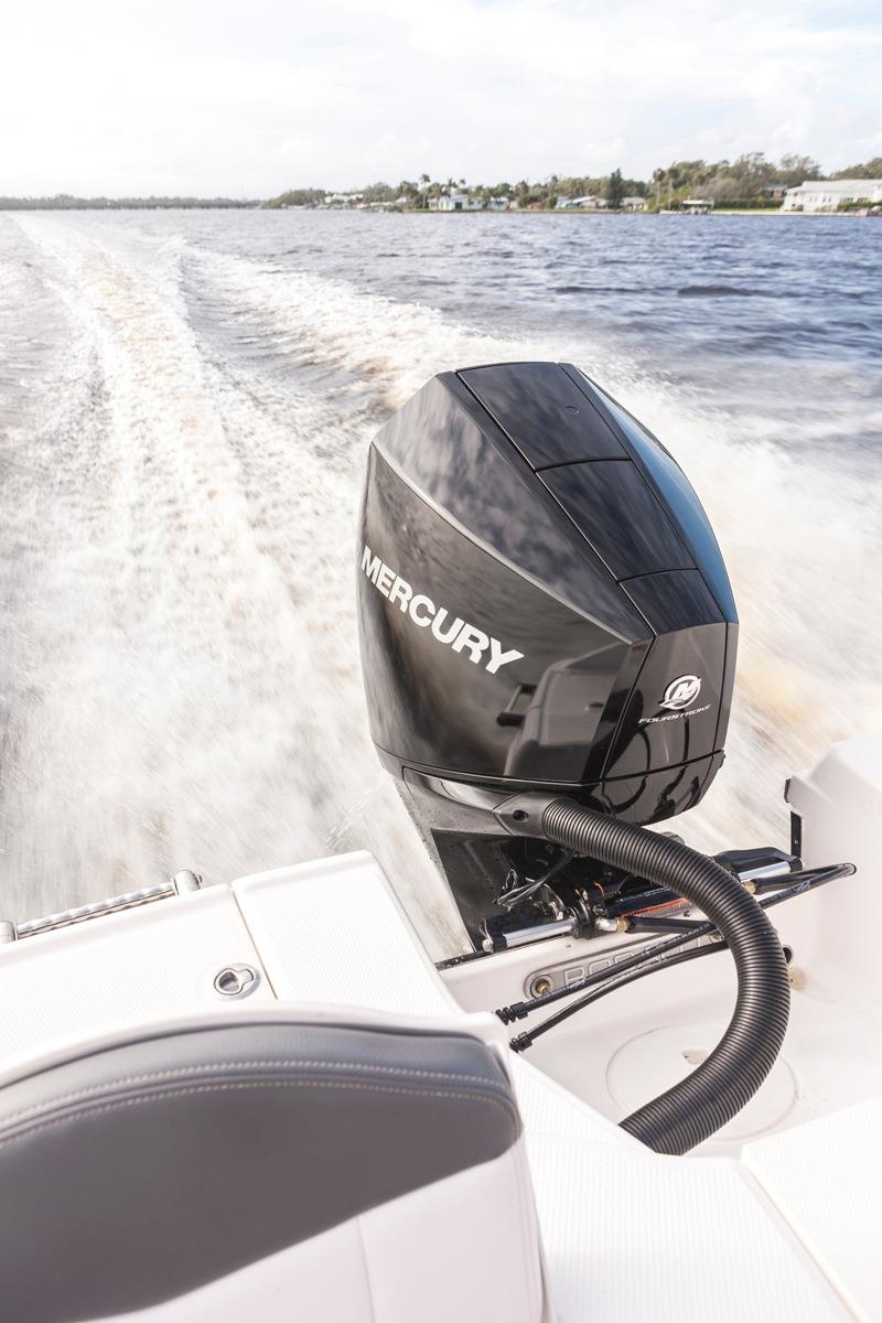 New Mercury 200hp V6 running - photo © Mercury Marine