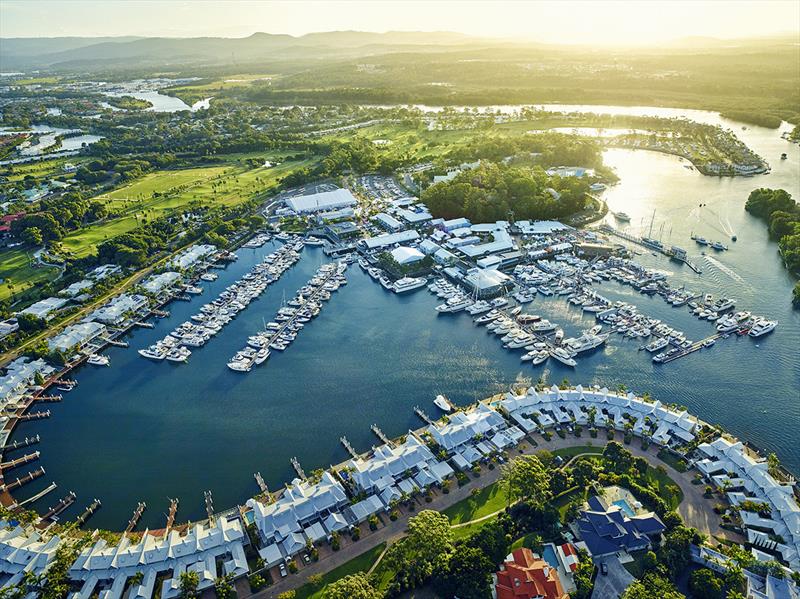 Sanctuary Cove International Boat Show aerial view - photo © Sanctuary Cove Media