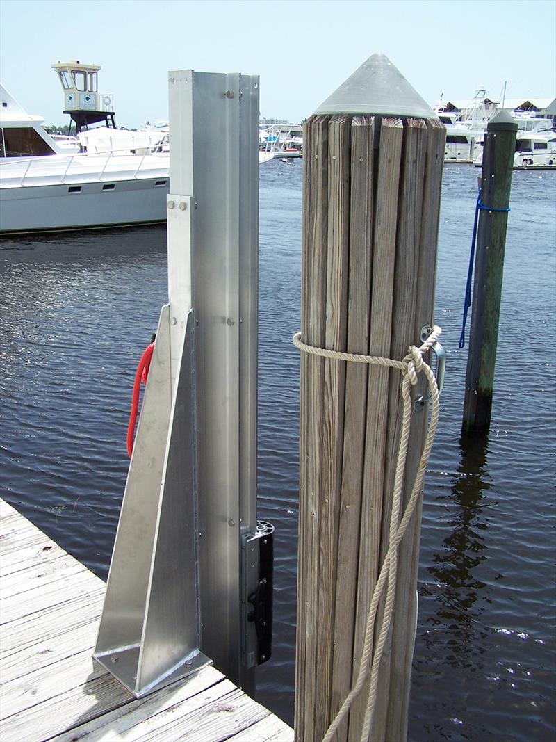 New Piling Proxy for SlideMoor Docking Systems photo copyright SlideMoor taken at  and featuring the Marine Industry class