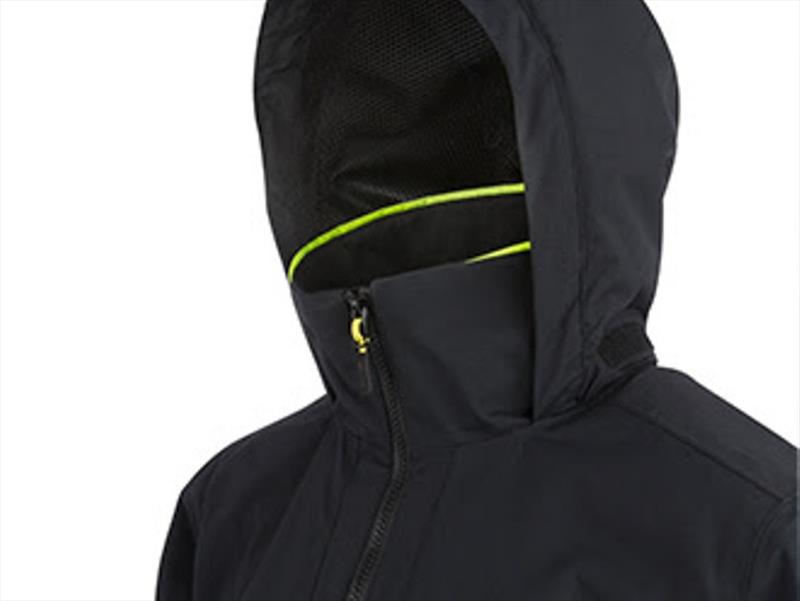Two-way adjustable, rollaway hood with a stiffened peak for weather protection photo copyright Musto taken at  and featuring the Marine Industry class