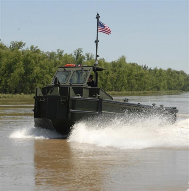 Birdon's innovative Bridge erection Boat photo copyright Denis Maher taken at  and featuring the Marine Industry class