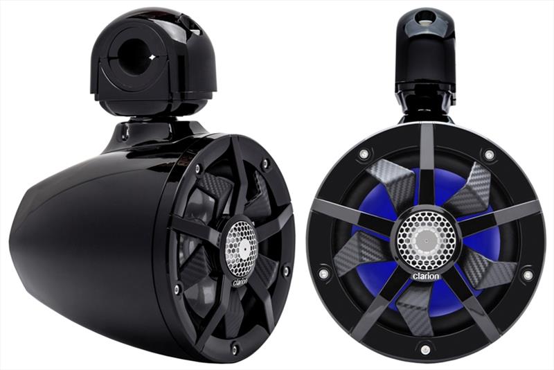 All new extreme performance CM-Series Marine Speakers and Subwoofers with RGB illumination - photo © Clarion