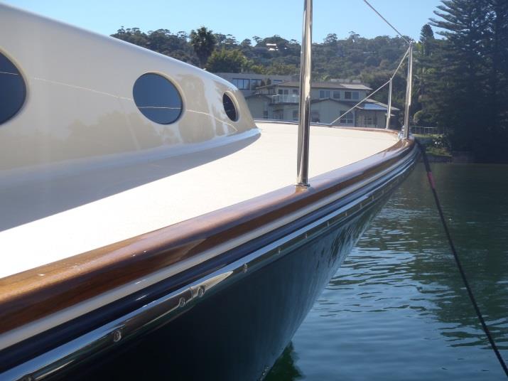 Stainless Steel Rub Rail as seen on a Palm Beach Motor Yacht.  - photo © 316 Fastening Shop