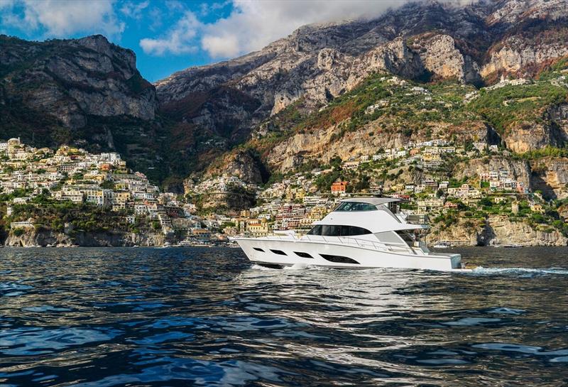 On display at Cannes Yachting Festival - Riviera 68 Sports Motor Yacht photo copyright Riviera Australia taken at  and featuring the Marine Industry class