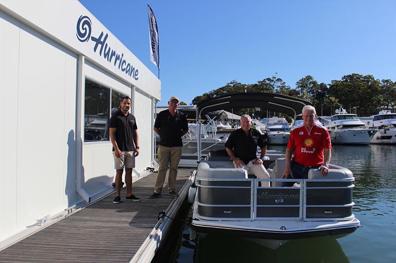 Dick Johnson with the team from Hurricane Australia - photo © Karleigh Pearson