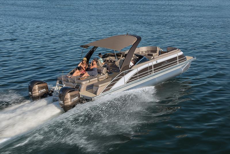 The stylish new Bennington range of pontoon boats are set to hit Australian shores before summer photo copyright Paul Wilson taken at  and featuring the Marine Industry class