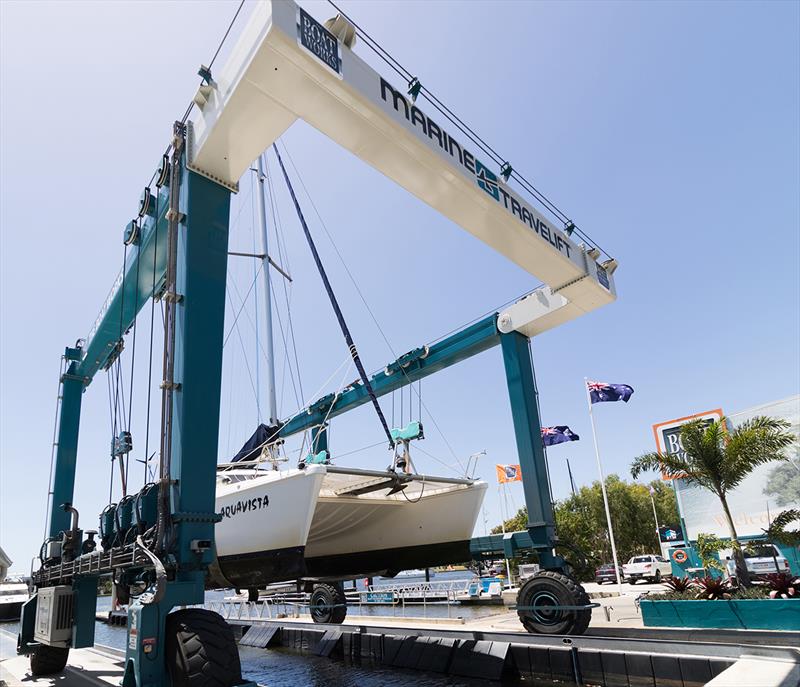 100 tonne cat lift photo copyright KATO Sailing taken at  and featuring the Marine Industry class