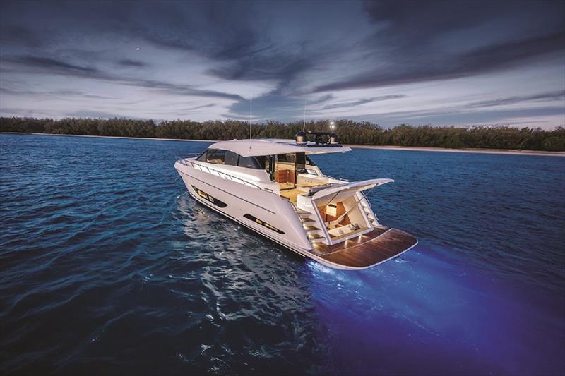 Maritimo X60 Exterior dusk photo copyright The Maritimo X60 is tipped to be very popular in the Americas taken at  and featuring the Marine Industry class