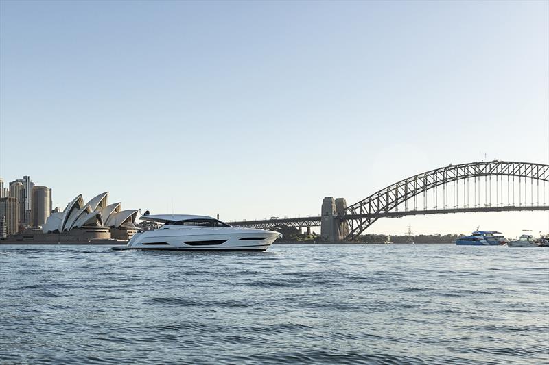 X60 Sydney Harbour photo copyright The Maritimo X60 is tipped to be very popular in the Americas taken at  and featuring the Marine Industry class
