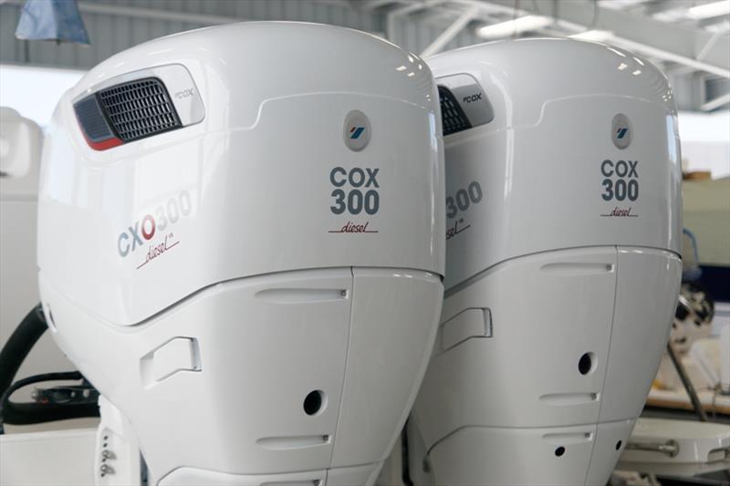 Cox Powertrain's much anticipated CXO300 makes it's global debut at the 59th Fort Lauderdale International Boat Show photo copyright Cox Powertrain taken at  and featuring the Marine Industry class