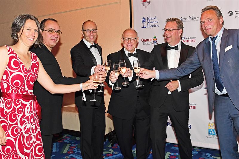 Project Team celebrating their wins  photo copyright International Superyacht Society taken at  and featuring the Marine Industry class