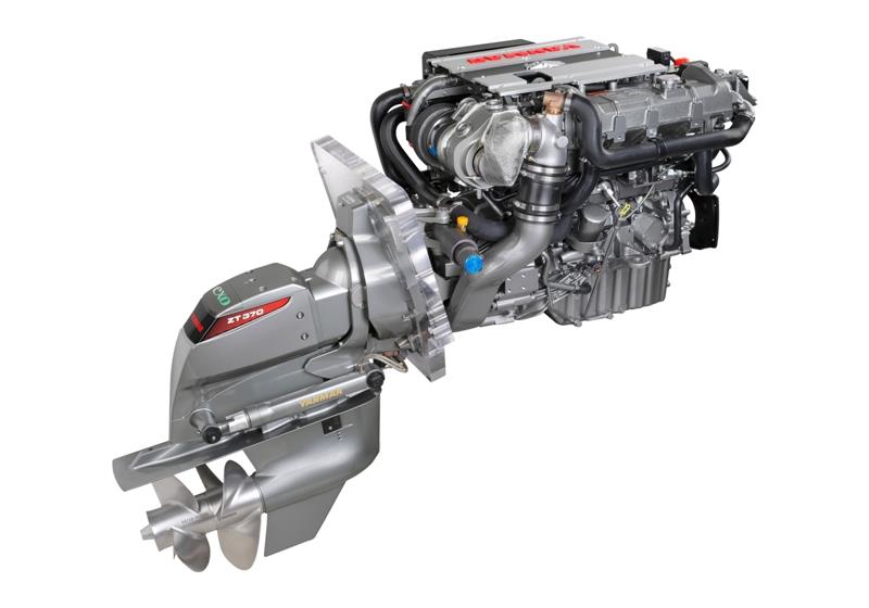 Yanmar 4LV marine diesel engine with ZT370 sterndrive photo copyright Yanmar Marine International taken at  and featuring the Marine Industry class