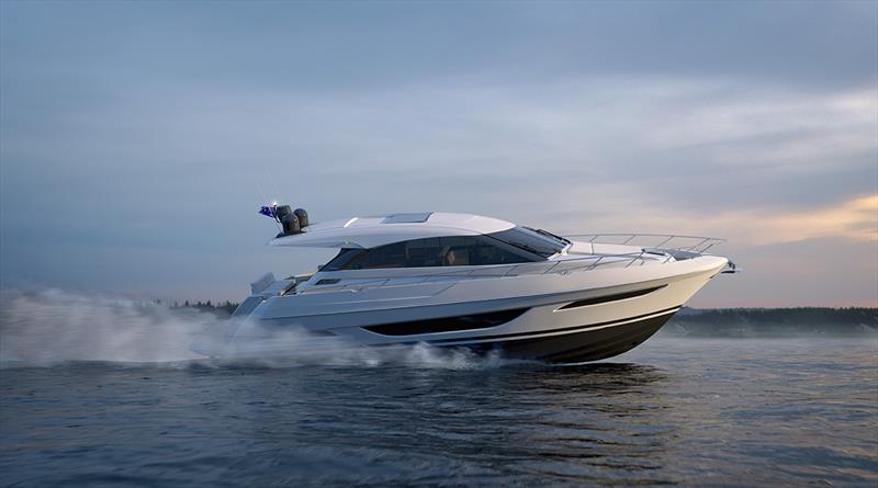 Maritimo X50 Running photo copyright Paul Wilson taken at  and featuring the Marine Industry class